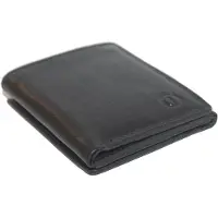 Oi zwarte leren creditcardhouder dubbel / leren pasjesmapje dubbelzijdig / pasjeshouder voor veel pasjes / RFID SAFE / zwart leer / 226