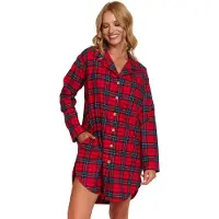 Doctor Nap Dames Nachthemd Nachtjapon Red Check TM.7126 L/XL