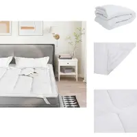 vidaXL Matrasbeschermer - Matrasbeschermers - Laken - Bedlaken - Matrasbeschermer 140x220 cm wit
