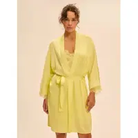 Simone Pérèle Satin Secrets Kimono Summer Yellow Geel L