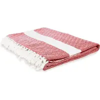 Lumaland - Deken - Sprei - 100% katoen - in verschillende kleuren verkrijgbaar - ca. 200 x 240 cm - Rubin Rood