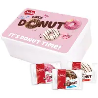 Lotus Cake Donut collection box - "It’s Donut Time!" - 10 donuts - 3 smaken - Pinkylicious, Choco Mania & Zebra Kiss - 340g