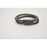 Josh -9286-Armband-Bruin / mat bruin-Heren
