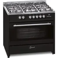 Gurari - gasfornuis - GCH E 911 BL - elektrisch gasfornuis - 90 cm - Range Coocker - 121L - 8 functies - hete lucht - grill - 5 krachtige branders - 4 kw WOK - natuurgas/propaan gas