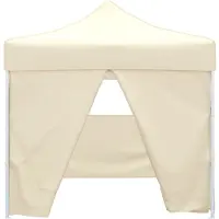 The Living Store De Living Store opvouwbare tent met 4 wanden, 3 x 3 meter, crèmekleurig