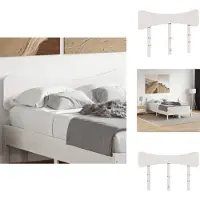 vidaXL Hoofdbord 135 cm massief grenenhout wit