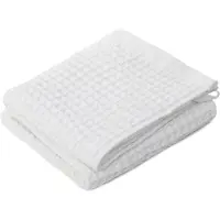 Homla - Badhanddoek - VAFFEL - Wit - 100x150 cm