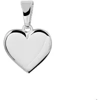 The Jewelry Collection Zilver Gerhodineerde Graveerhartje 1328135