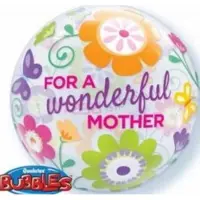 Qualatex Bubble ballon for a wonderful mother 45 cm