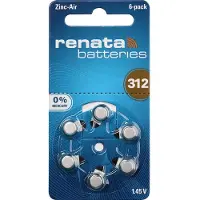 Renata 312 - PR41 Hoorbatterijen Bruin 300 Stuks