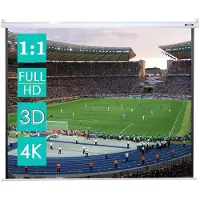 Dd Beamerscherm - Projectiescherm - Projectiedoek - 168x13x12cm - Zwart