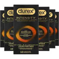 Durex Intensity Condooms - Nieuwste generatie ultradunne, latexvrije condooms voor mannen – Gedeelde lichaamswarmte - 6 x 10 stuks - Voordeelverpakking