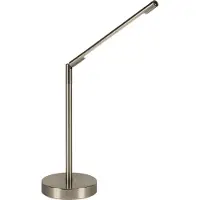 Lumidora Tafellamp 74870 - BERDIEN - Ingebouwd LED - 4.0 Watt - 380 Lumen - 2700 Kelvin - Staalgrijs - Metaal - Met dimmer - ⌀ 13 cm