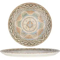 RINART Pizzabord celest porselein 32 cm set van 2