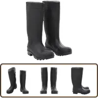 vidaXL - Regenlaarzen - maat - 38 - PVC - zwart