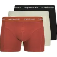 Jack & Jones Heren boxershorts trunks jacvesterbro 3-pack rood/crème/zwart
