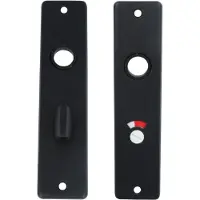 ODShop kortschild WC63/8 aluminium zwart