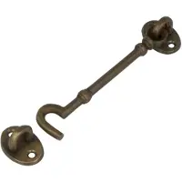 ODShop Deurhaak en vanger 110 mm messing brons