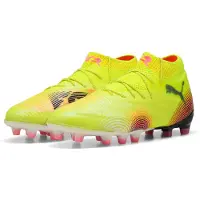 Puma FUTURE 8 ULTIMATE AG voetbalschoenen voor Dames, Zwart/Geel, Maat 38,5