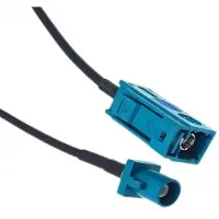 Dolphix Fakra Z compact (m) - Fakra Z (v) antenne verlengkabel | RG174 | 50 Ohm | 0,30 meter