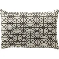 Dutch decor NISA - buitenkussen 40x60 cm - waterafstotend en uv-bestendig - Charcoal Gray - antraciet