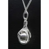 MOOYE ® - Collectie Zilveren Klauw met kaatsbal groot ketting hanger