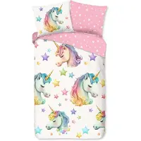 Pure kinderdekbedovertrek Fancy - unicorn - microvezel