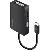 Alogic UCVGDVHD-ADP Adapter USB-C 3-in-1 -> HDMI, VGA, zwart