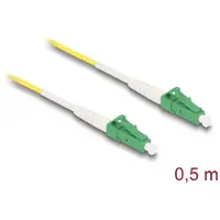 DeLOCK Cable Optical Fibre LC-APC to LC-APC Simplex Singlemode OS2 0.5 m