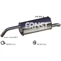 ERNST 314190 Einddemper
