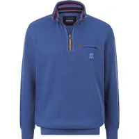 Babista Regular Fit Half-Zip Sweater koningsblauw, Effen