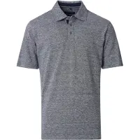 Casa Moda polo donkerblauw melange gemêleerd