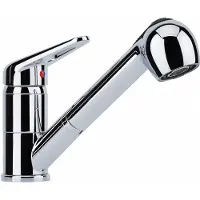 Franke messing kraan, model Novara Plus, voor laag druk, chroom, bediening aan de bovenkant, artikelnummer 115.0693.