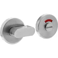Intersteel Rozet toilet-/badkamersluiting comfortknop rvs geborsteld rond verdekt
