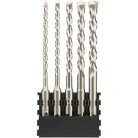 DeWalt Accessoires Houder + SDS Plus | 5 stuks | 5x160 mm x1, 6x160 mm x1, 8x160 mm x1, 10x160 mm x1, 12x160 mm x1 - DT70837-QZ