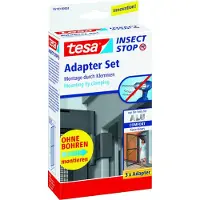TESA 55193-00000-00 Klemmscharnier für Fliegengitter Insect Stop Alu Comfort Adapter Set weiß