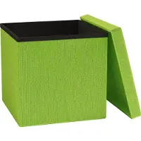 VCM Stoff Sitztruhe | Maße ca. H. 38 x B. 38 x T. 38 cm | Kiste für flexiblen Einsatz in allen Wohnräumen | Aufbewahrungsbox | Sitzhocker - Boxas