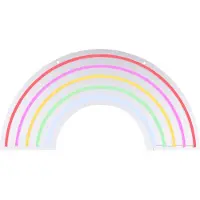 JUST LIGHT LED wandlamp Neon Rainbow, USB Rainbow, multicolor, Woon-/ Eetkamer, Kunststof, Modern