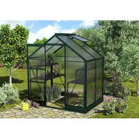 Vitavia Tuinkas Apollo 2500 - Polycarbonaat 6mm - Smaragd - 195x137x207cm