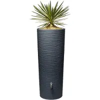 Graf GARANTIA NATURA 2in1 regenwatertank 350 L graphite grey incl. plantschaal