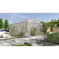 Vitavia Tuinkas Zeus Comfort 15700 - Polycarbonaat 10mm - Aluminium - 258x614x250cm