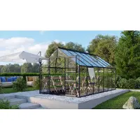 Pergart Kweekkas Meridian 2 11500 - Veiligheidsglas 3mm - Zwart - 257x445x232cm