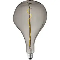 Home Sweet Home Ledfilamentlamp Flex - Smoke - D16,5cm - Dimbaar - Warm Wit - E27 - 3w