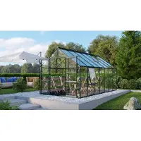 Pergart Tuinkas Meridian 2 11500 - Veiligheidsglas 3mm - Smaragd - 257x445x232cm
