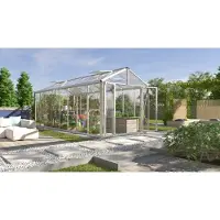 Pergart Tuinkas Zeus Comfort 15700 - Veiligheidsglas 3mm - Aluminium - 258x614x250cm