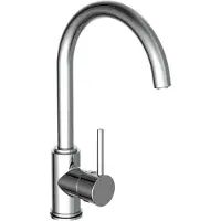 Schutte CASALLA Design Keukenkraan Voor Waterverwarmer - Met Vrije Uitloop - Mengkraan - Lage Druk - Hoge, Draaibare Uitloop - Zijdelingse Greep - Chroom