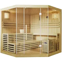 Artsauna Binnensauna Espoo200 Premium - Finse saunacabine - 200x200x200 cm