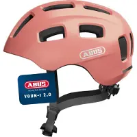 ABUS Fietshelm YOUN-I 2.0 rose gold M - 52-57 cm - pink - Geschikt voor gebruik op elektrische fietsen - stadsfietsen - 260 g