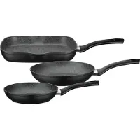 GSW Pan-set Gourmet Granit, 3-delig.