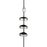 Wenko telescopisch doucherek premium big black RVS/zwart